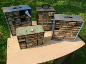 4 Small Fastener Organizers and Contents