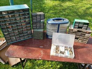 All the Fasteners and Organizers on Table