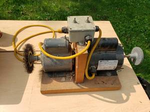 Grinder and Wire Brush