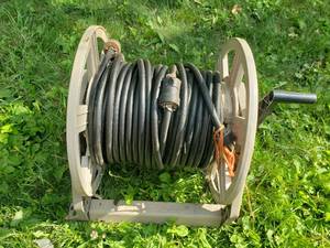 Electrical Cord on a Hose Reel