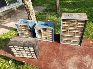 Lot of 4 Small Fasteners Organizers