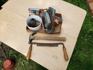 Hammer, Draw Knife, Circular Saw, Hole Saws
