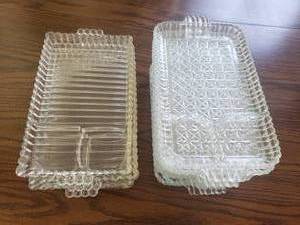 Vintage Glass Serving Plates
