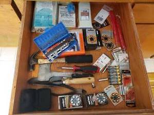 Drawer of Batteries and Small Tools