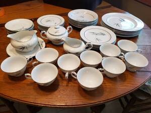 Vintage Yamaka Japan Mandarin Bamboo Pattern China Set