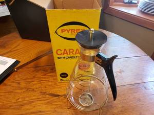 Vintage Pyrex Coffee Server with Candle Heater