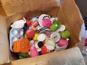 Box of Vintage Small Toys