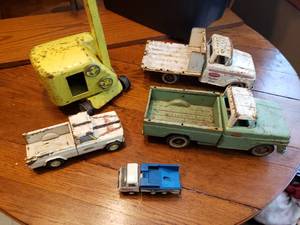 Tonka Trucks and Structo Excavator
