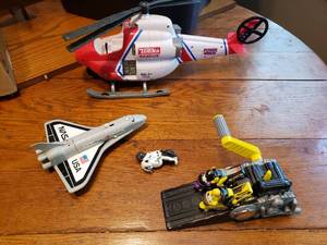 Tonka Helicopter, Hot Wheels Motorcycle Toy