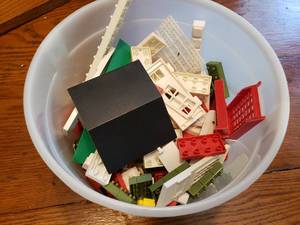 Ice Cream Pail of  American Blocks