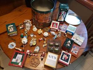 Tin Full of Christmas Tree Decorations