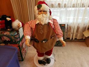 Dancing Workshop Santa with Work Bench