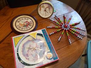 Christmas Clocks and Decor