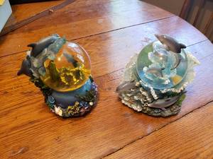 Dolphin Themed Musical Snow Globes
