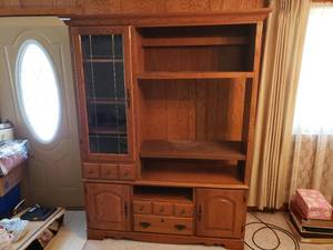Entertainment Center - Lighted Top Left Shelf