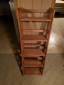Folding Wooden Display Shelf
