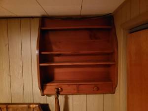 Wall Shelf with Drawers