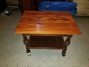 Small Rolling Wood Table