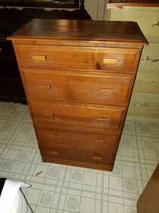 Wood 5 Drawer Dresser