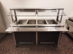 lot 57 image: Delfield NSF 4-well Hot Food Counter
