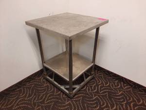 lot 72 image: Square Metal Work Table