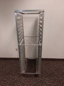 lot 100 image: Commercial Mobile Sheet Pan Rack