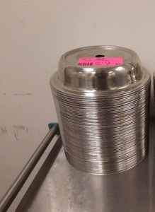 lot 82 image: Stainless Steel Plate Covers