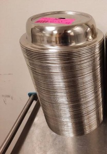 lot 87 image: Stainless Steel Plate Covers