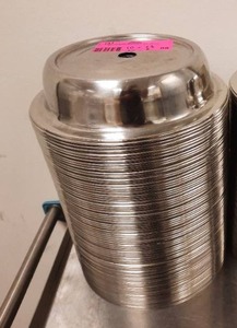 lot 89 image: Stainless Steel Plate Covers