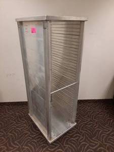 lot 123 image: KelMax NSF Aluminum Semi-Enclosed Pan Rack