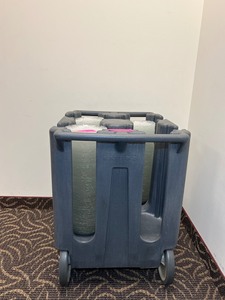 lot 77 image: Cambro Plate Caddy Cart