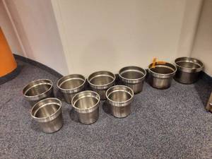 lot 222 image: Stainless Steel Inset Pans.