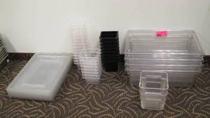lot 128 image: Food Pans and Food Storage Containers