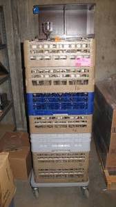 lot 71 image: Glass Goblets and Vollrath Racks