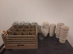 lot 231 image: IKEA Plant Pots and Glass Carafes