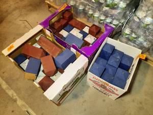 lot 245 image: Mini Standing Wooden Block Stanchions