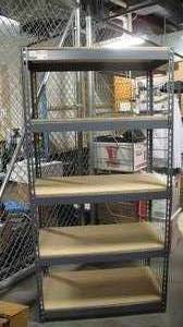 lot 188 image: Metal Adjustable 5-tier Shelving Unit