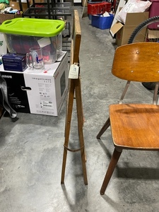 lot 39 image: Vintage Chalk Board and Student Chair