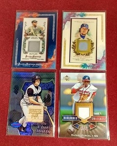 lot 5 image: (4) Baseball Game-Used Jersey Cards