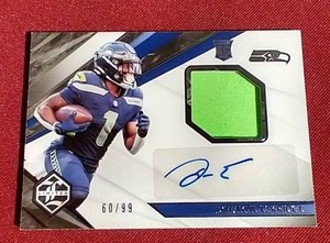 lot 20 image: 2021 Panini DWayne Eskridge Auto Jersey Rookie Card - #d99