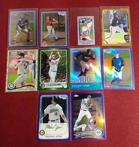 lot 21 image: (10) Numbered Baseball Cards