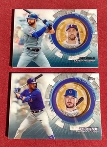 lot 23 image: (2) Topps Collector Coin Relic Cards