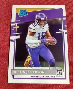lot 27 image: 2020 Optic Justin Jefferson Rated Rookie Card