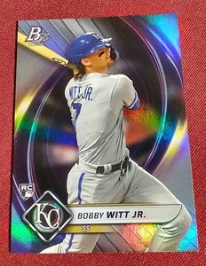 lot 39 image: 2022 Bowman Platinum Bobby Witt Jr. Rookie Card