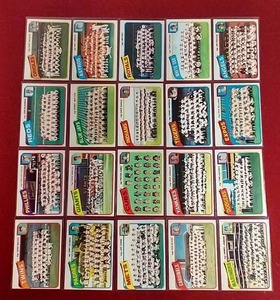 lot 40 image: (20) 1980 Topps Baseball Team Cards