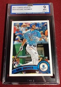 lot 44 image: 2011 Topps Update Eric Hosmer Rookie Card - ISA 9
