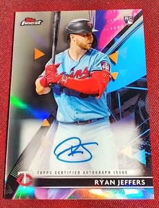 lot 46 image: 2021 Topps Finest Ryan Jeffers Autograph Rookie Card