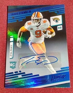 lot 49 image: 2021 Prestige Travis Etienne Autograph Rookie Card