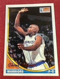 lot 51 image: 1993-94 Topps Gold Chris Webber Rookie Card