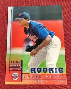 lot 58 image: 1998 Leaf David Ortiz Rookie Card